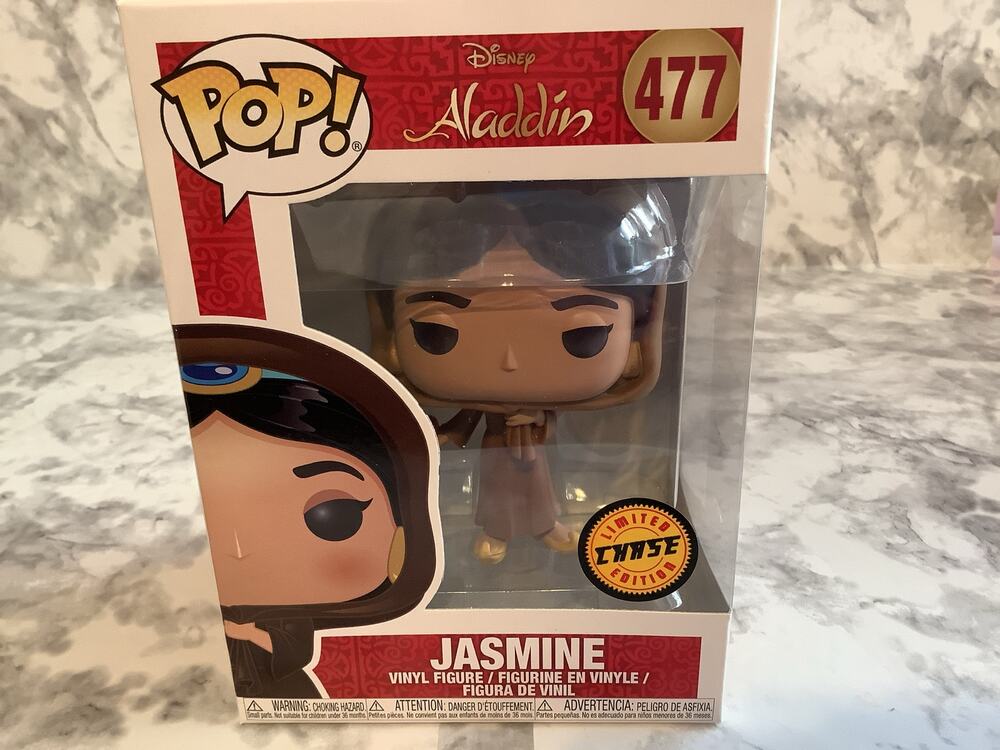 Funko Pop!  JASMINE - CHASE Figure - Disney Alladin - Jasmine w/apple #477 - NIB